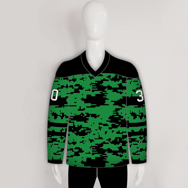 Multicolor Polyester New Custom Design Football Jersey - Grey Green Color  Pattern
