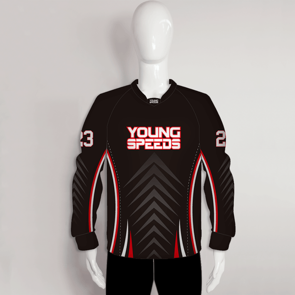 PJX5 Arrows Pattern Custom Black Paintball Jerseys - YoungSpeeds