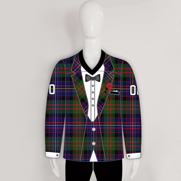 HJZ119 Scottish Tartan Tuxedo Sublimated Custom Hockey Goalie Jerseys - YoungSpeeds