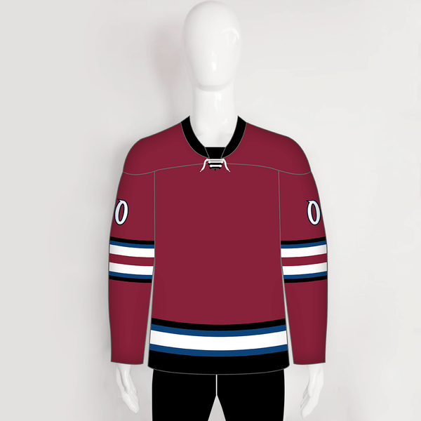 HJZ196 Colorado Avalanche 2002 Sublimated Custom Blank Hockey Jerseys - YoungSpeeds