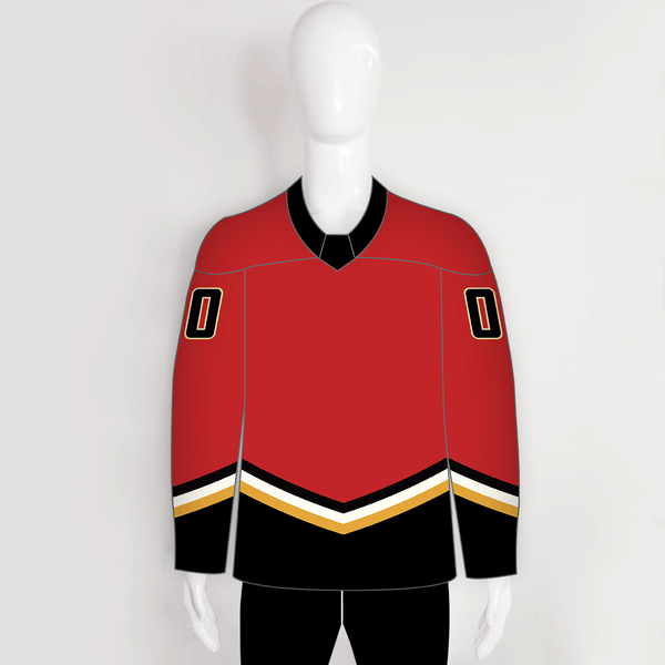 HJZ206 Calgary Flames 2006 Custom Sublimated Blank Hockey Jerseys - YoungSpeeds