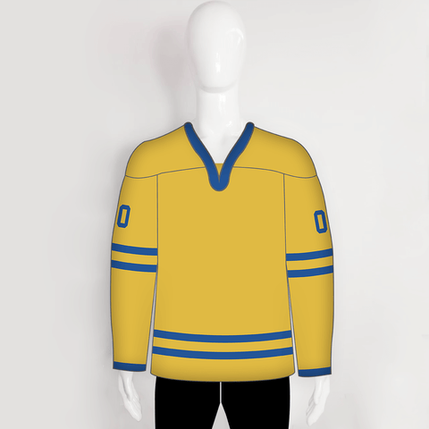 Custom Team Sweden Olympic Hockey Jersey