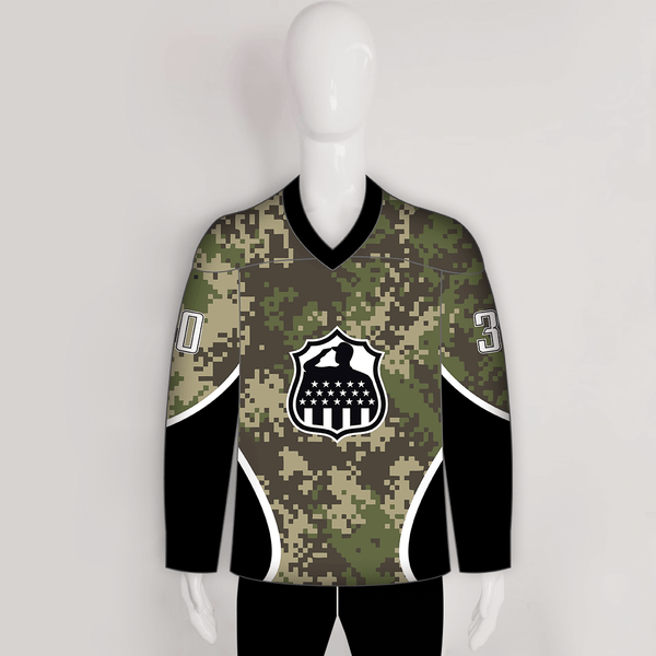 Military Camouflage Sublimated Hockey Jerseys | YoungSpeeds A10