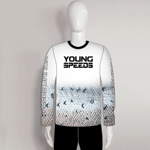 FJZ51 Fish Scale Custom Fishing Shirts Crewneck - YoungSpeeds