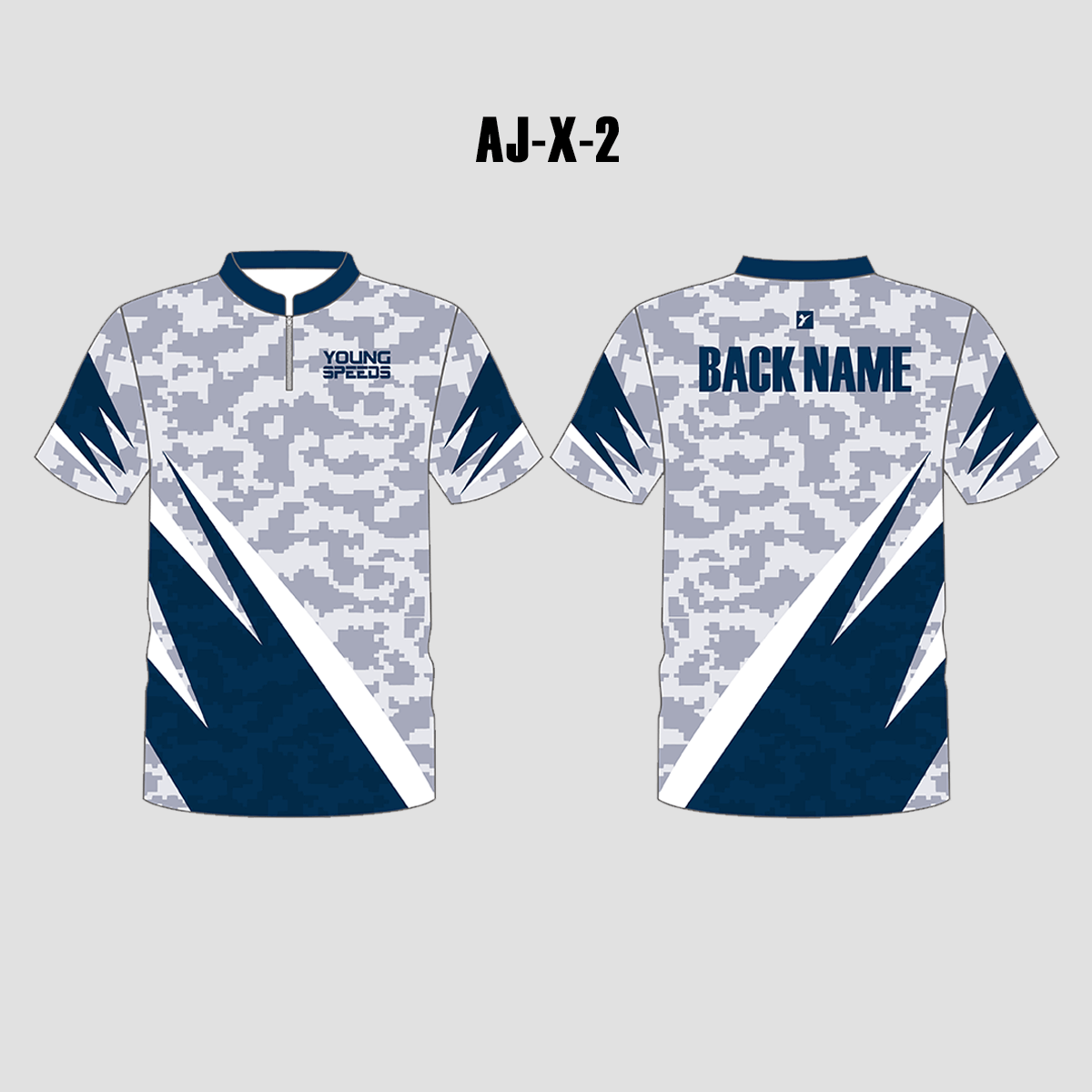 AJX2 Gray Digital Camo Custom Archery Shooting Jerseys | YoungSpeeds