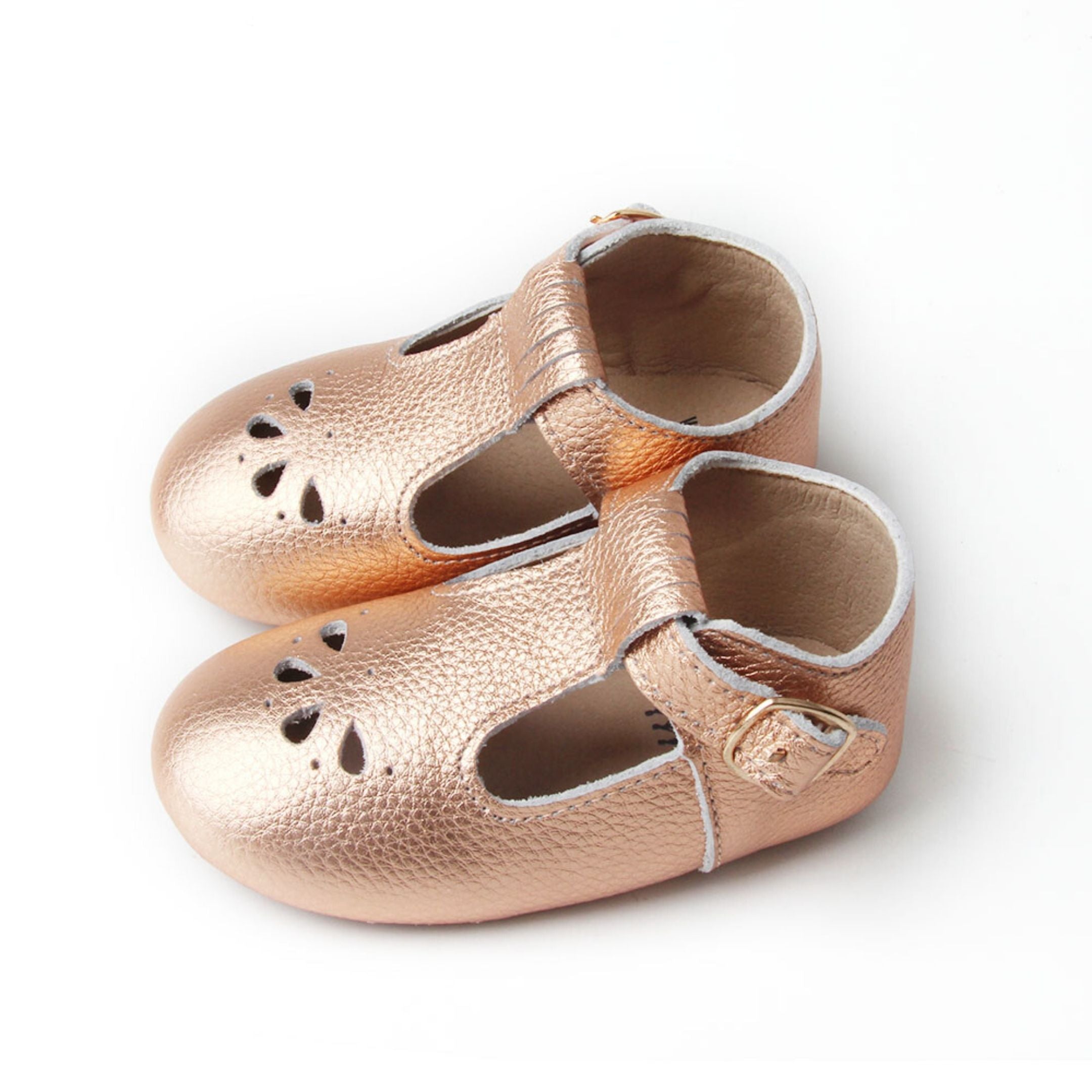 rose gold little girl shoes