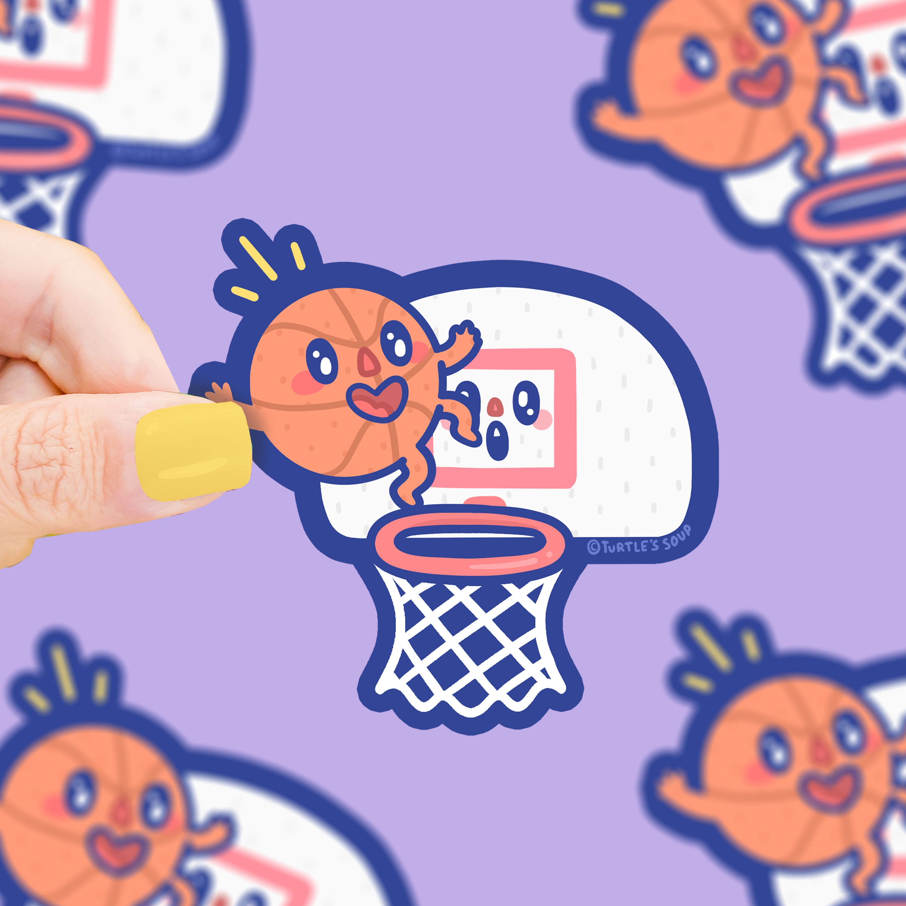 Basketball Vinyl Sticker