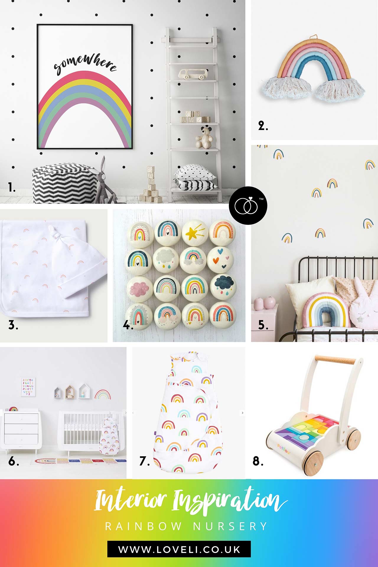 LoveLi-Interior Inspiration - Rainbow Nursery-Art-blog