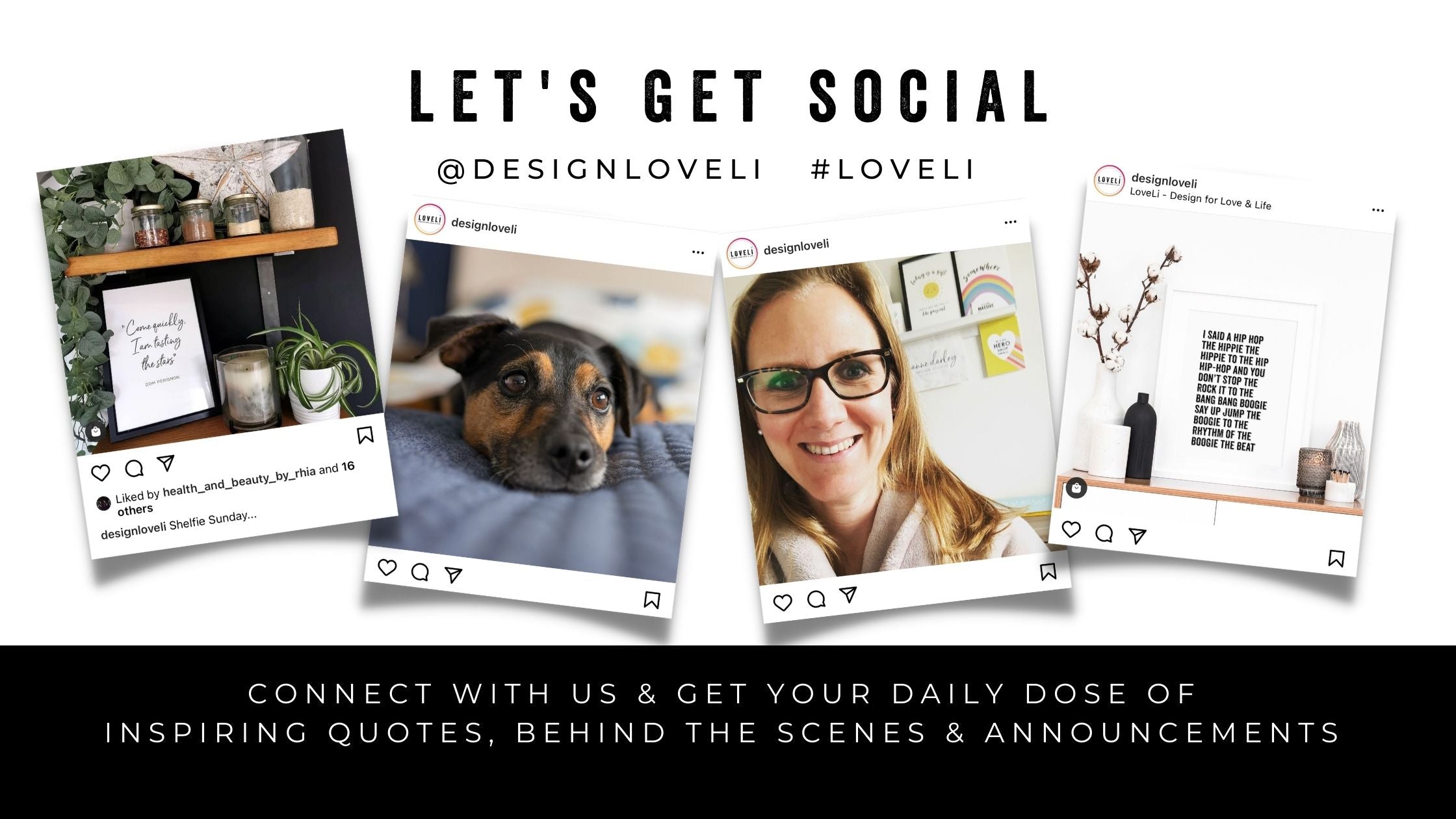 Follow us on social media - @designloveli