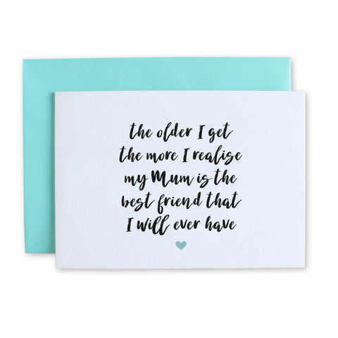 Mum Best Friend Wedding Card