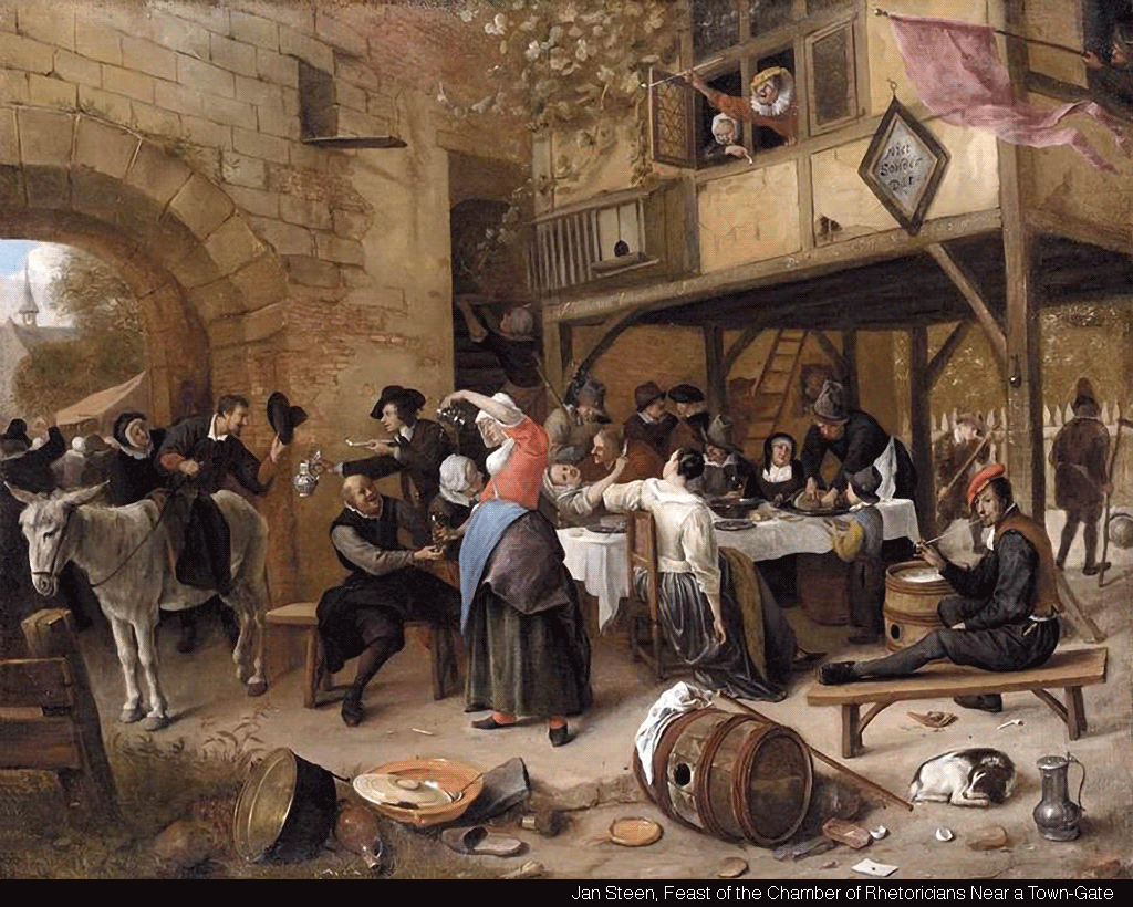 Jan Steen, Feast of the Chamber of Rhetoricians Near a Town-Gate