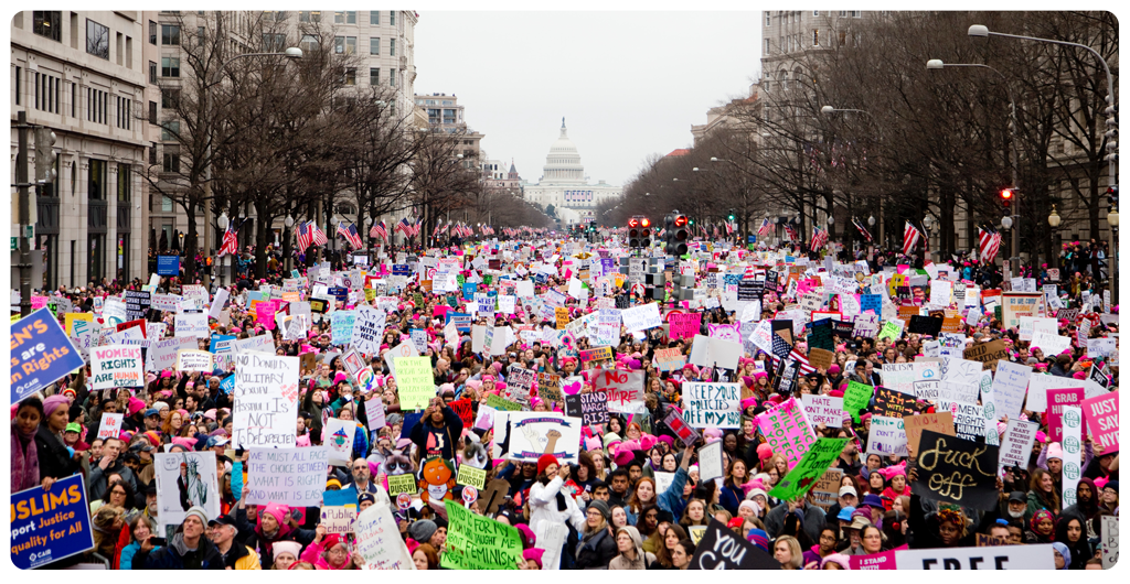 Signs at Women's March