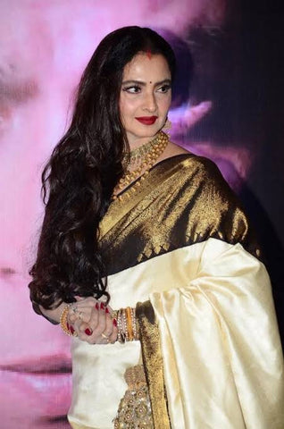 Actress Rekha In Kanjeevaram Sarees / Pattu sarees