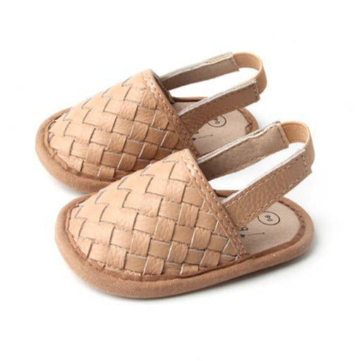 ladies woven leather sandals