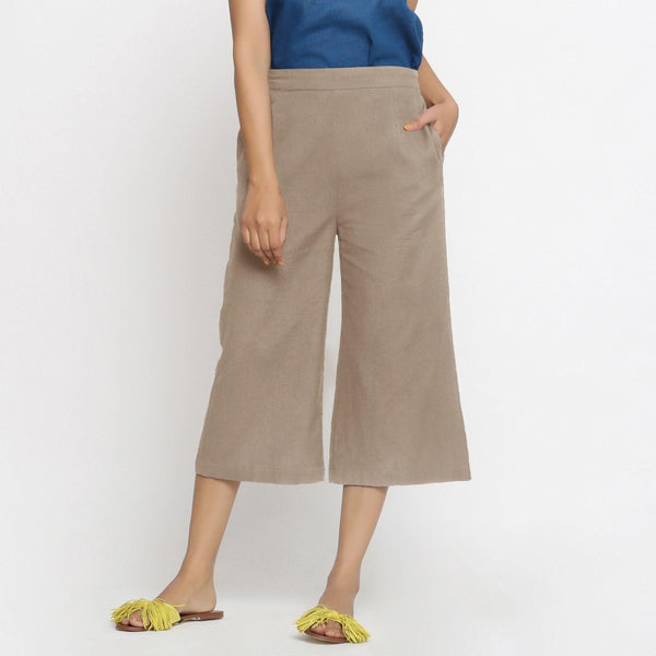 LADIES CULOTTES CROPPED TROUSER LOOSE FIT JERSEY STYLE LONG SHORTS WIDE LEG  8 20
