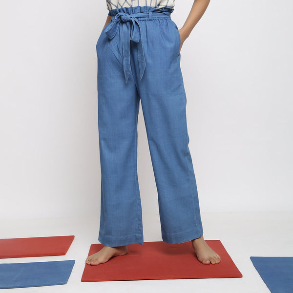Paperbag trousers with belt | MANGO