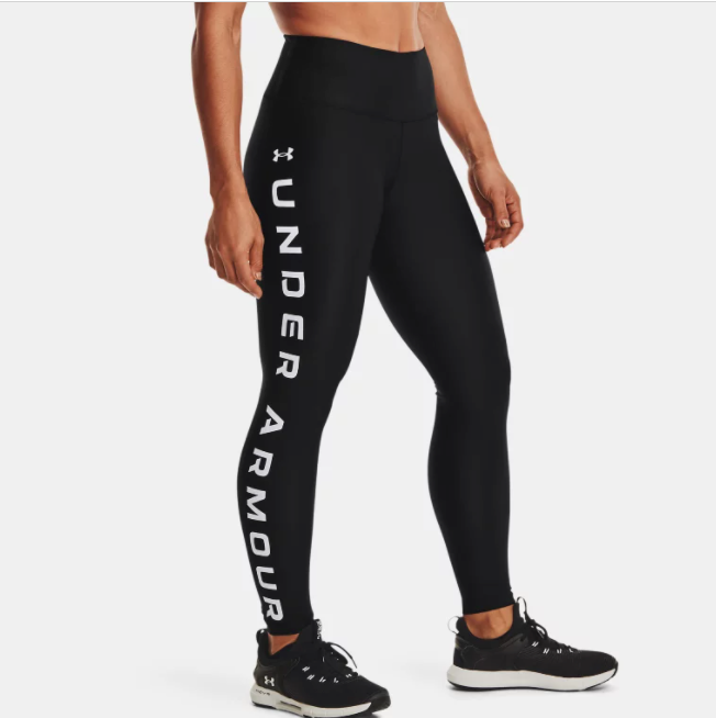 leggings Under Armour HeatGear Armour Ankle Crop Print - 010/Jet Gray/Black  - women´s 