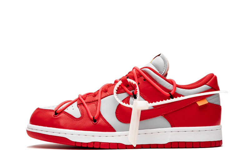 off white nike dunk red