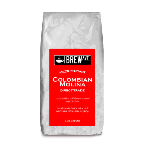 2 BAGS RED BAY COFFEE COLTRANE COLOMBIA WHOLE BEAN COFFEE 12 OZ