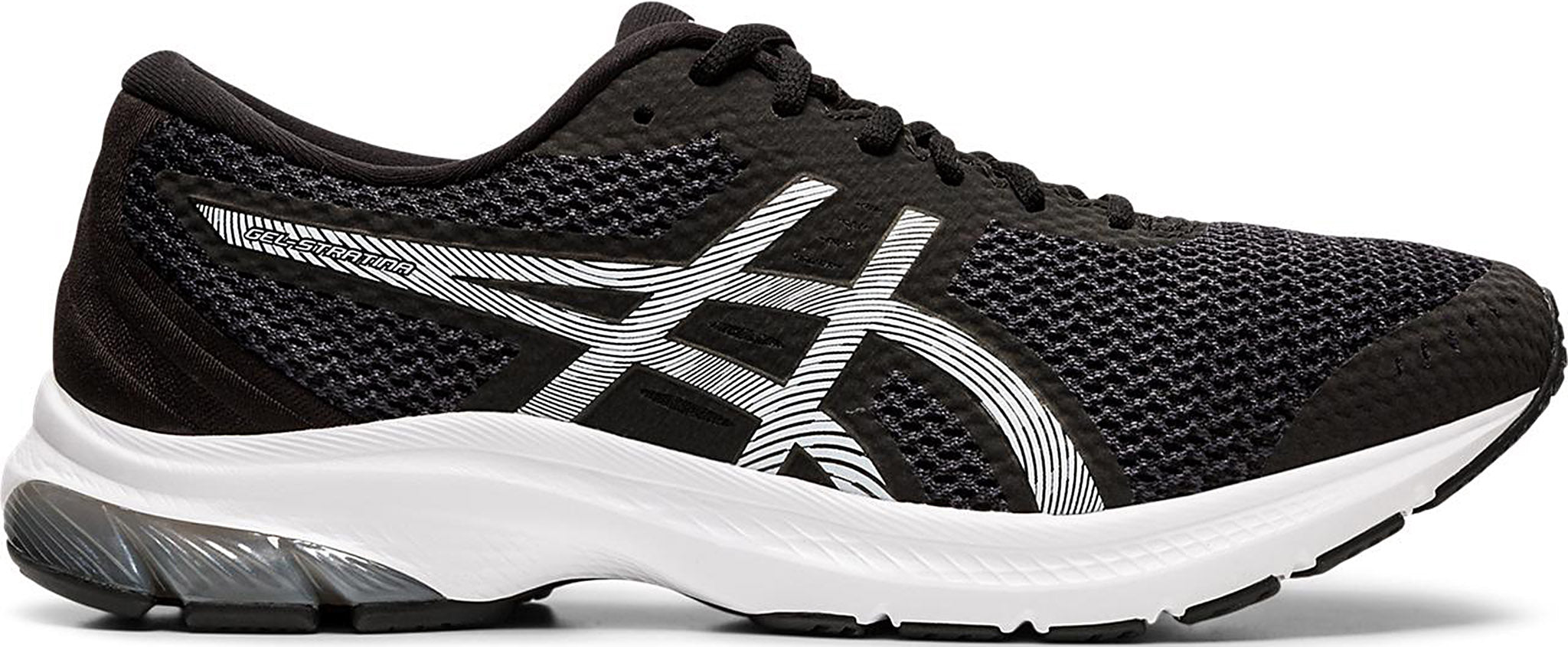 asics black running shoes