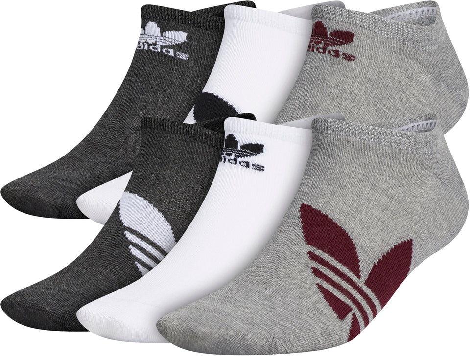 Adidas Trefoil Superlite 6 Pairs No-Show Socks - Men's | The Last Hunt
