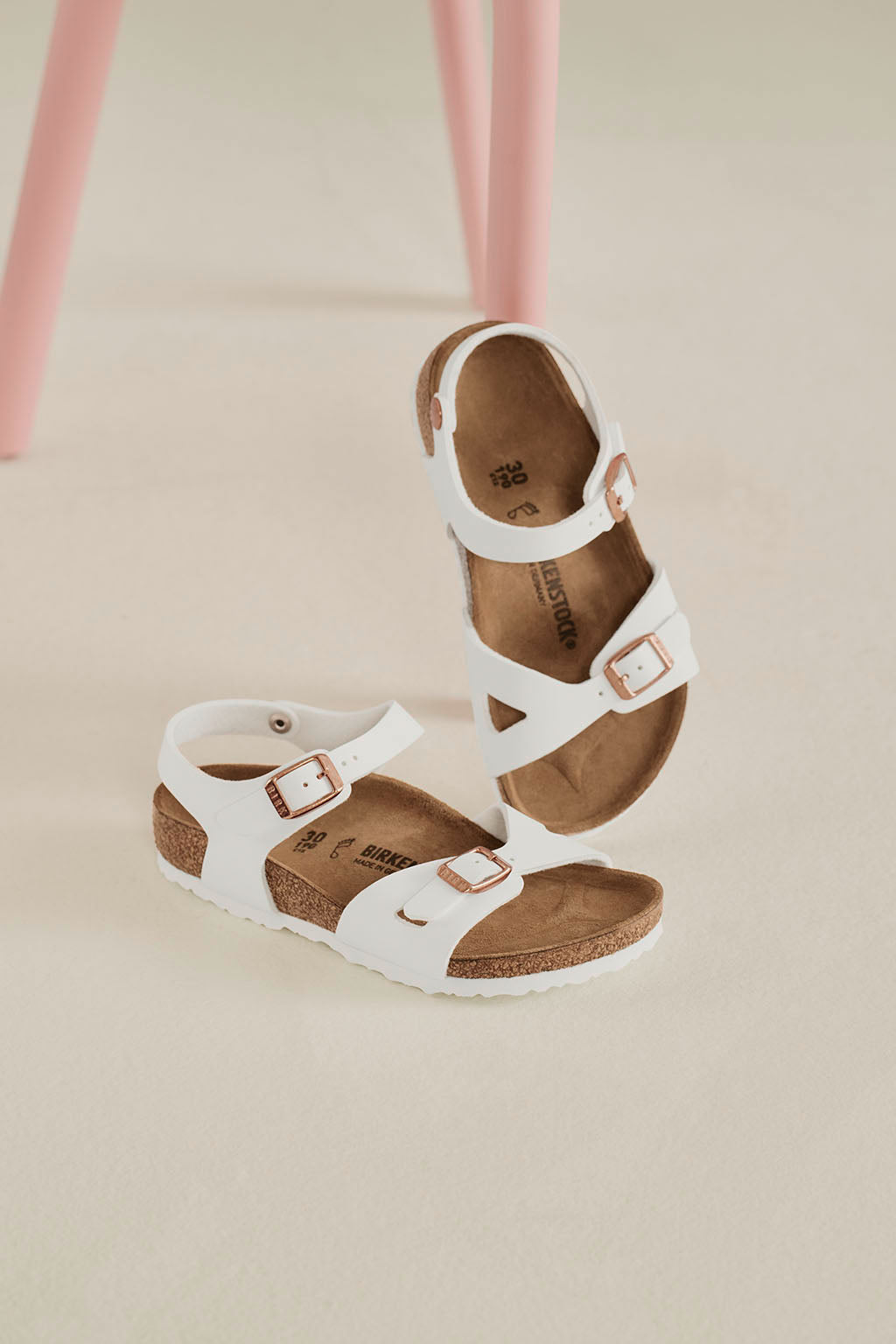 Birkenstock Sandales Rio Birko Flor troite Enfant