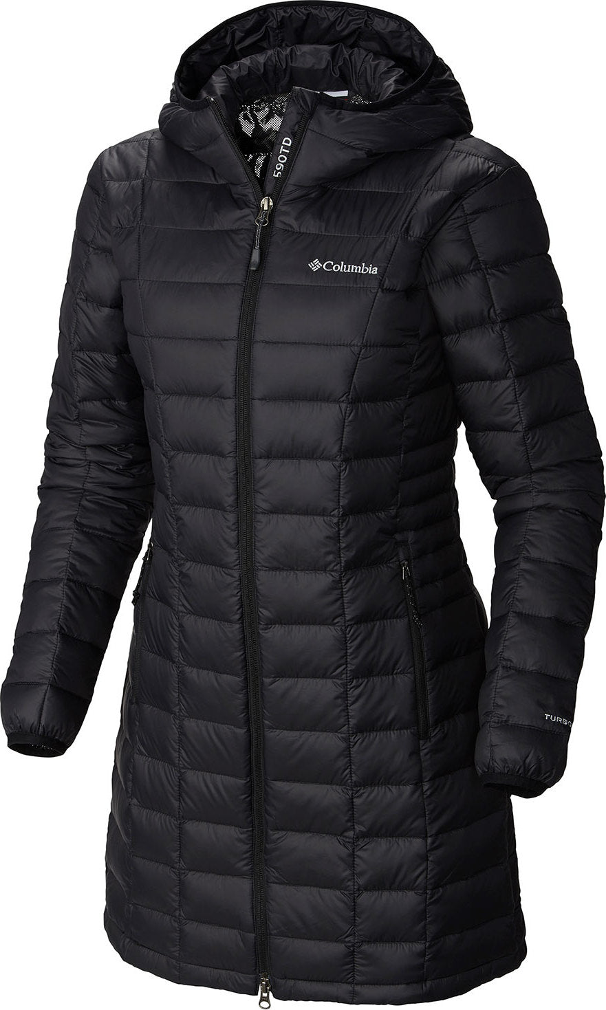 columbia voodoo falls 590 turbodown hooded jacket womens