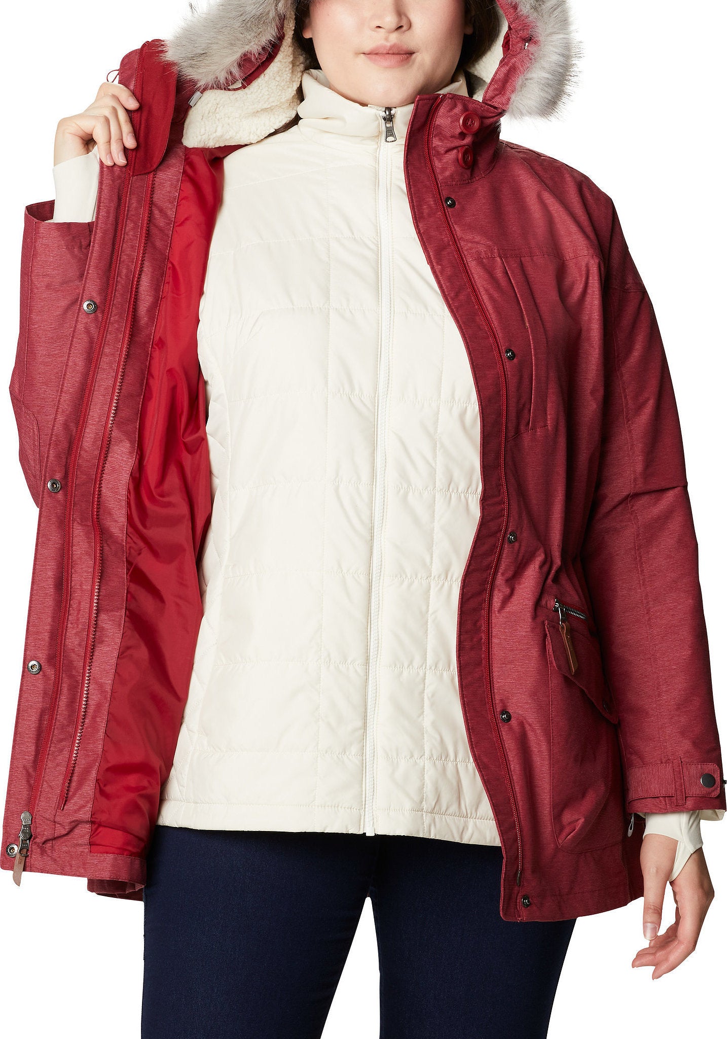 women's snow rival interchange jacket