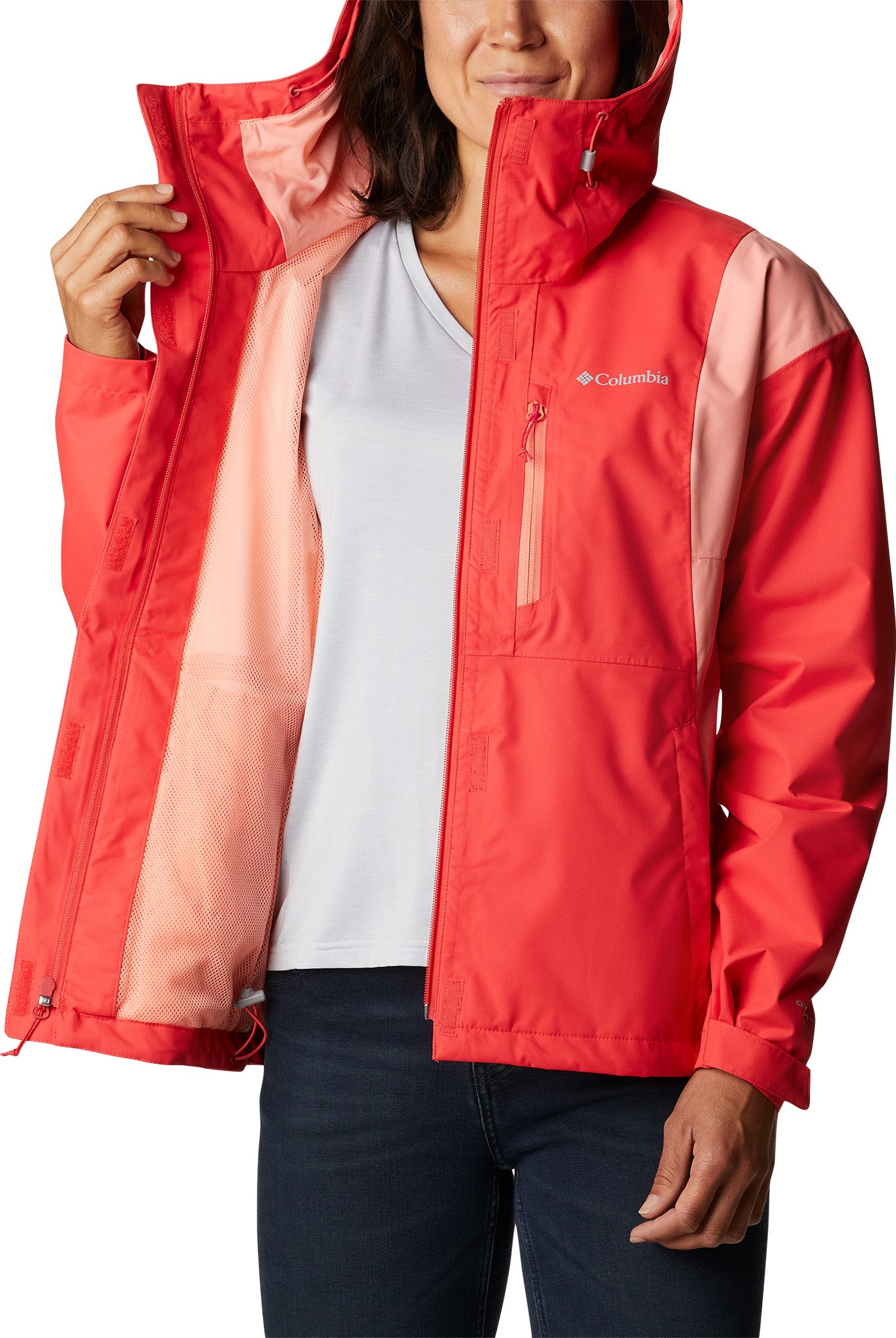 Columbia Outdoor Trekking Red Casual Jacket - Buy Columbia Outdoor Trekking  Red Casual Jacket online in India