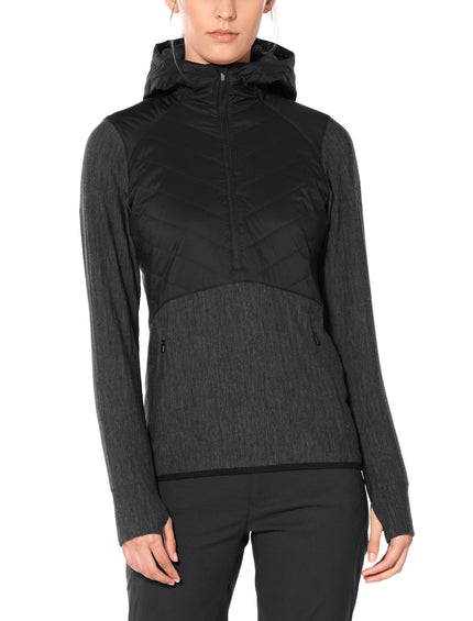 icebreaker descender long sleeve zip hood