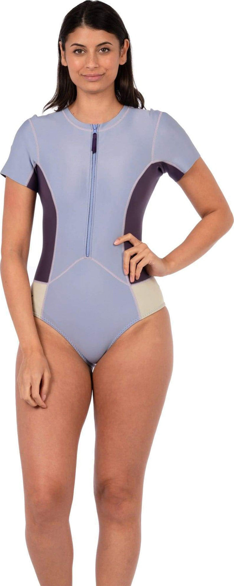 Level Six Sally Short Sleeve One-Piece Neoprene Swimsuit - Women's