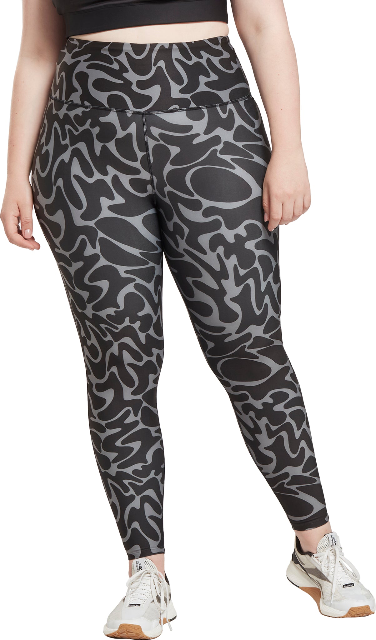 Reebok Workout Ready Plus Size Printed Leggings - Women's