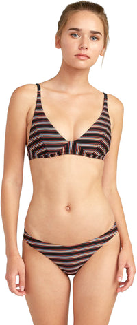 Maaji Black Pansy Applause High Rise Bikini Bottom - Women's