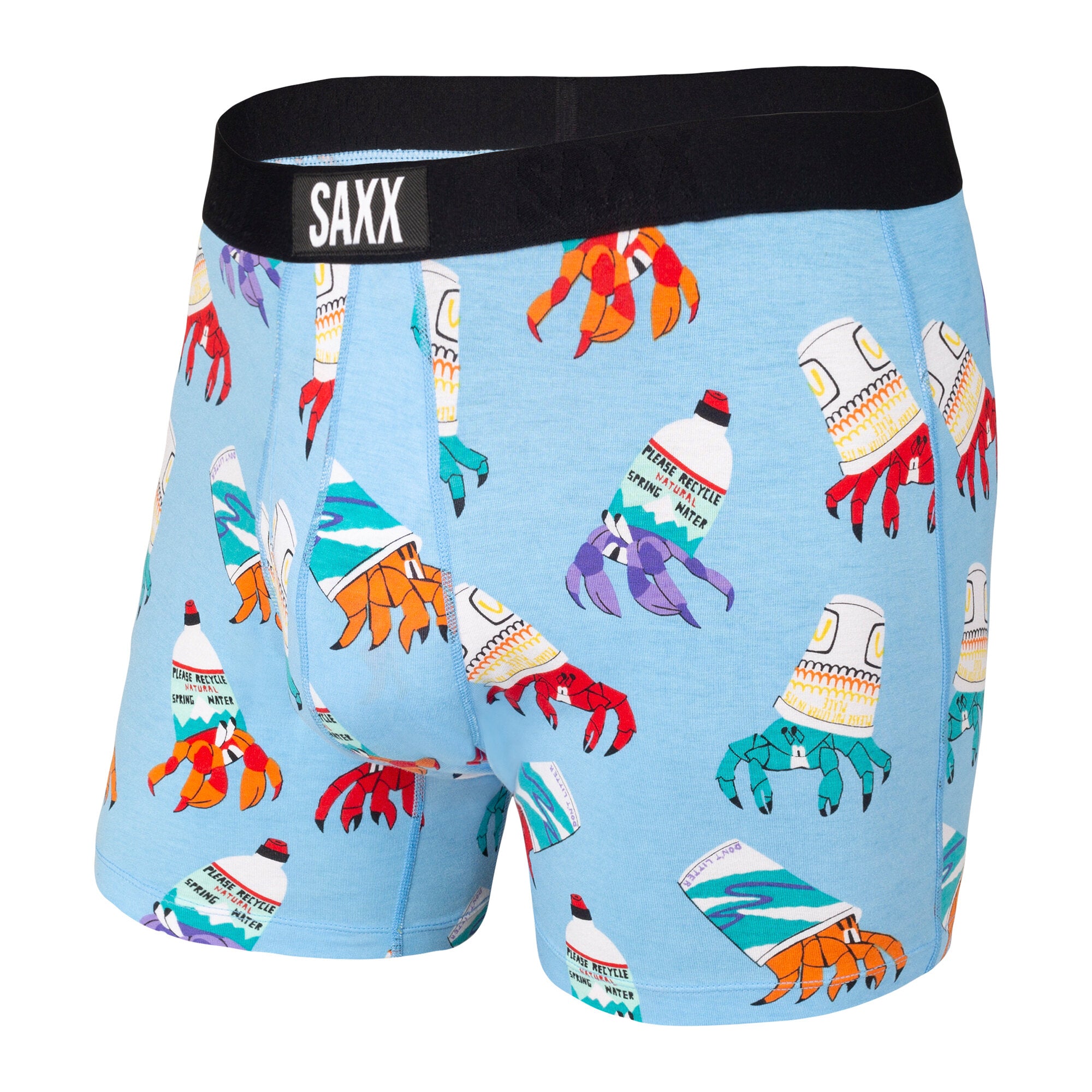 SAXX Underwear Ultra Boxer Fly - Men's Blue Trash Crab | The Last Hunt