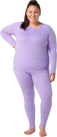 Women's Classic Thermal Merino Base Layer Pattern Crew Plus