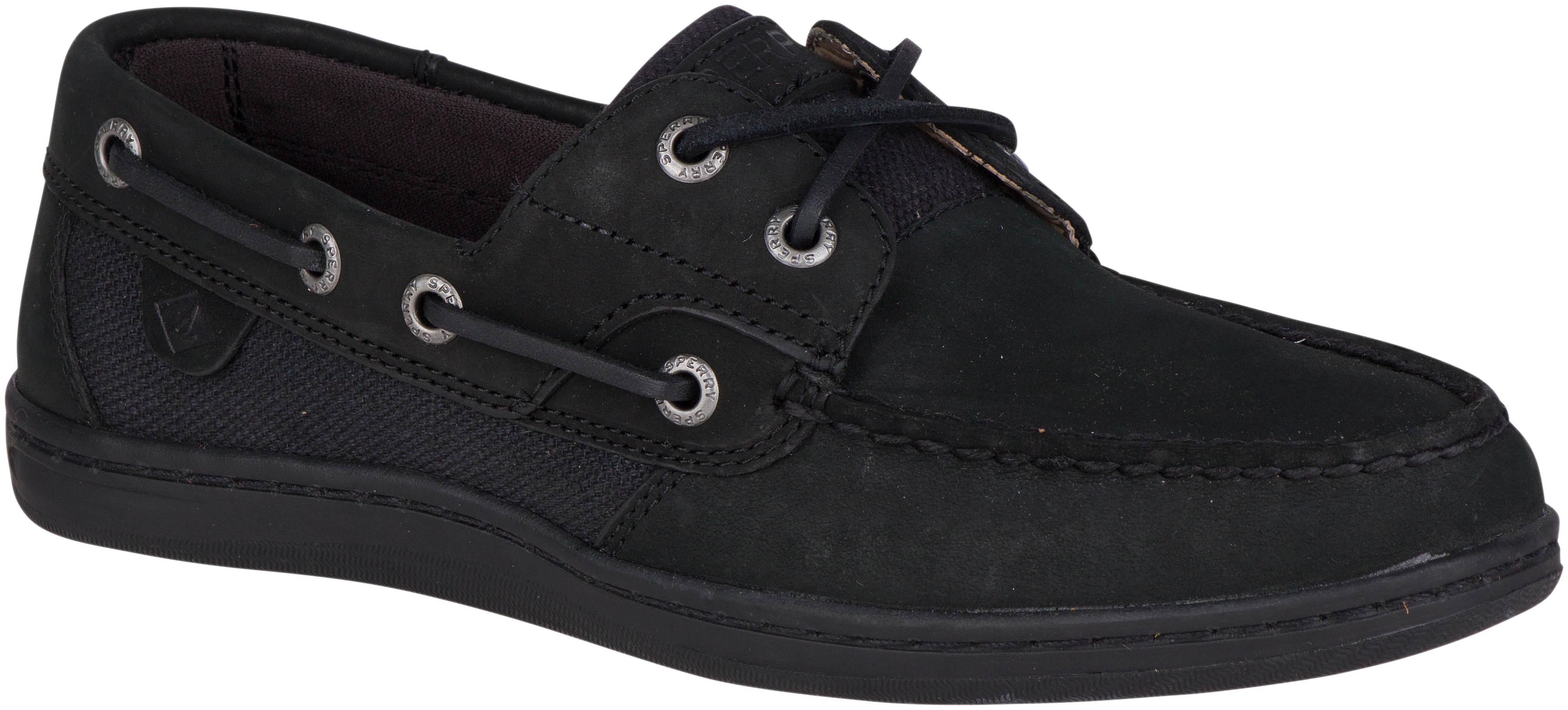 black sperry boat shoes