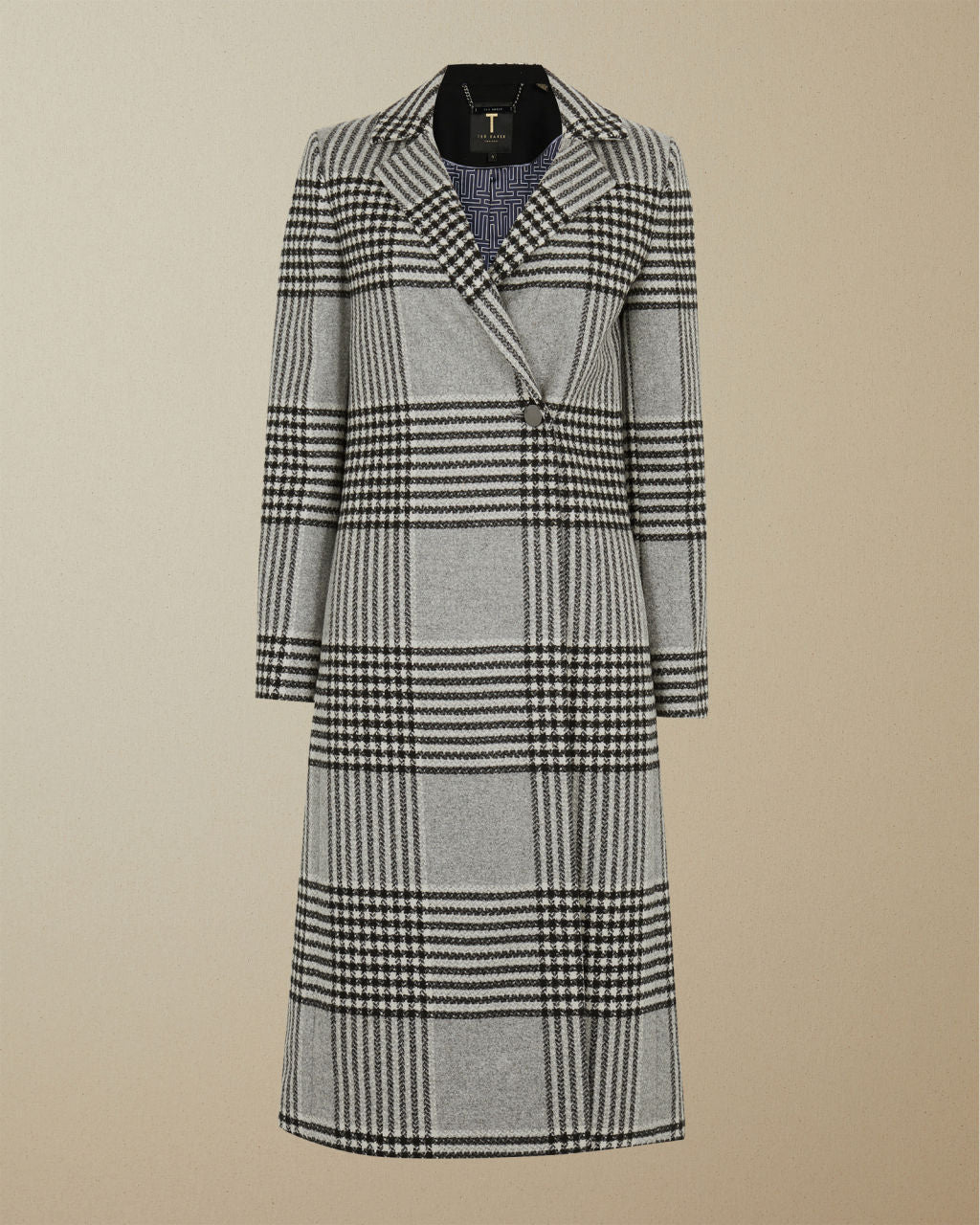 celinna wool checked coat