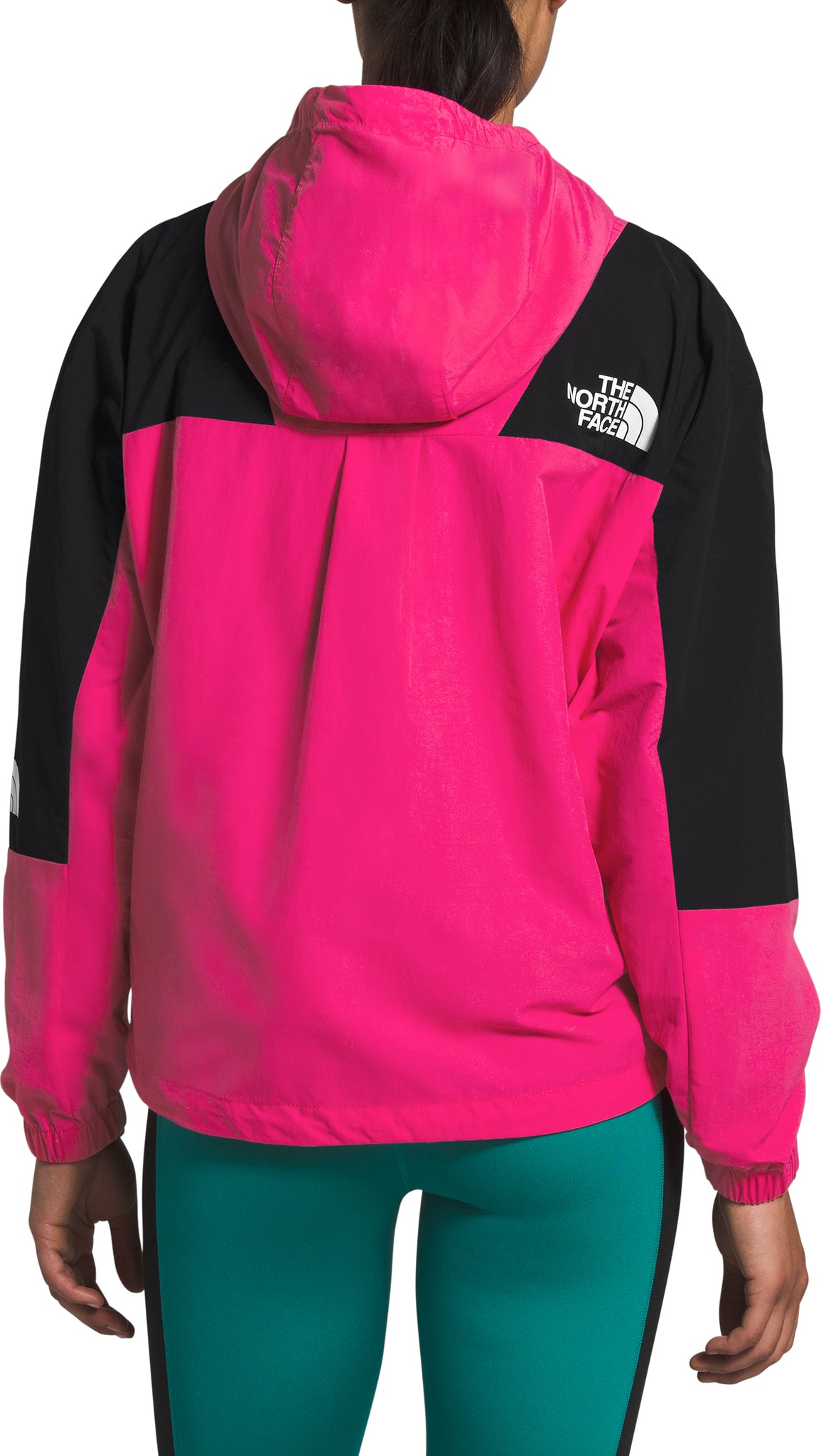 womens black and pink north face jacket