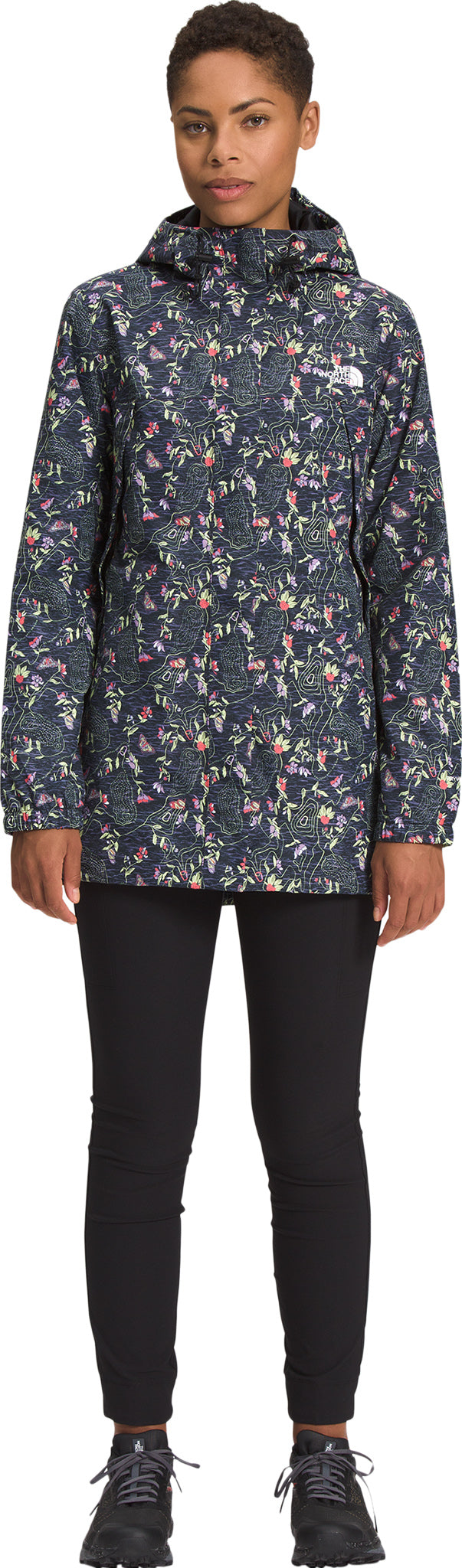  THE NORTH FACE Girls' Printed Never Stop Tight, TNF Black, X- Small: Clothing, Shoes & Jewelry