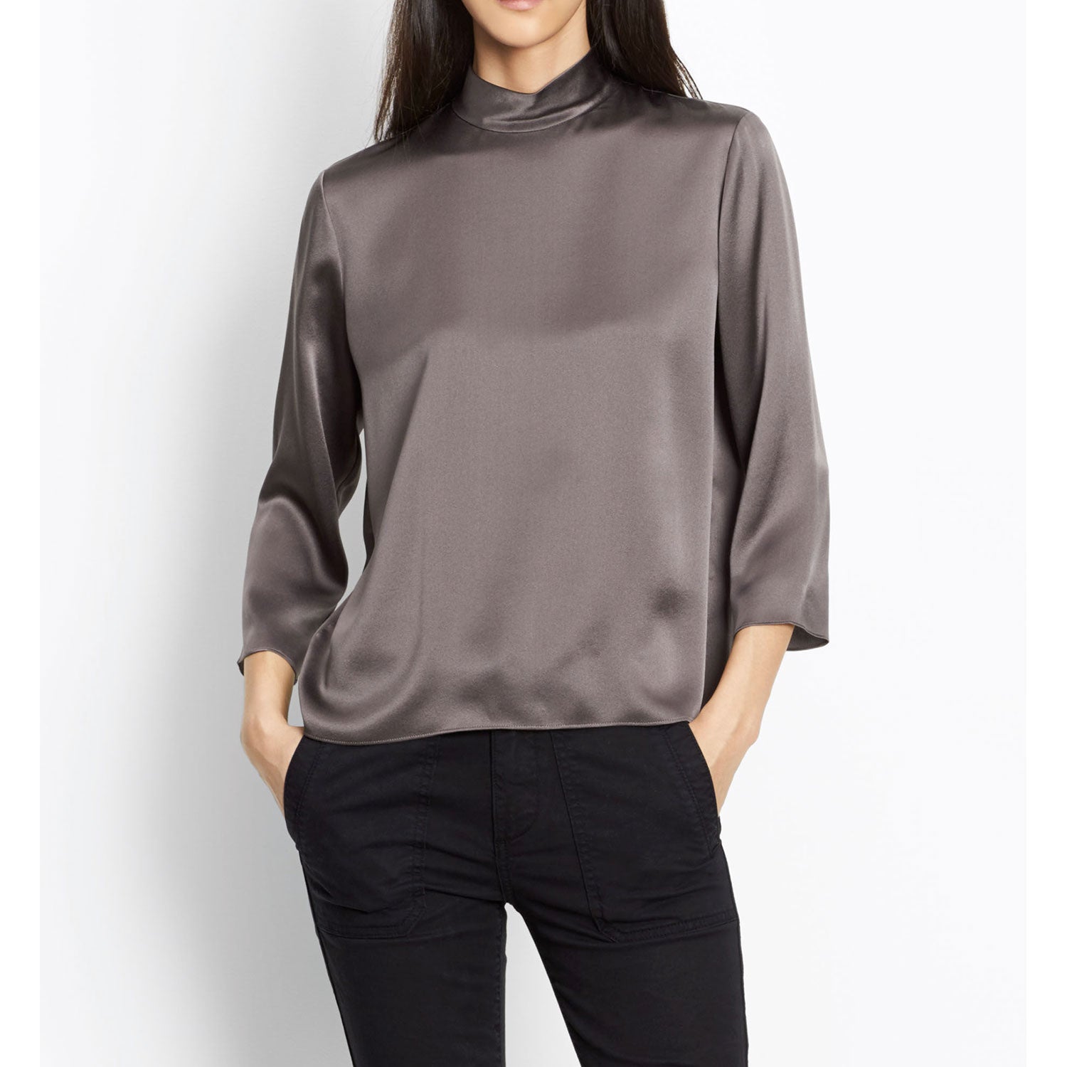 Download Vince Mock Neck Blouse - Women's | The Last Hunt