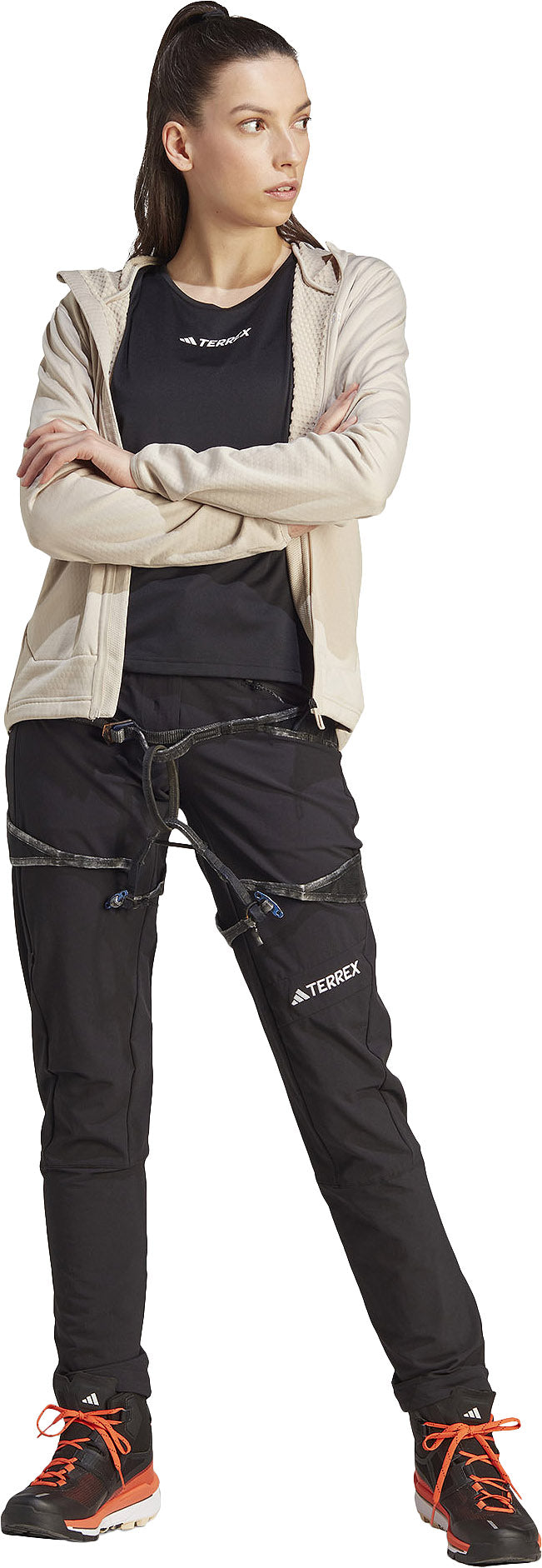 adidas Terrex Techrock Mountaineering Soft Shell Pants - Black
