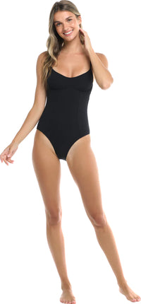 Stardust Sandbar Plus Size One-Piece Swimsuit - Black - Body Glove