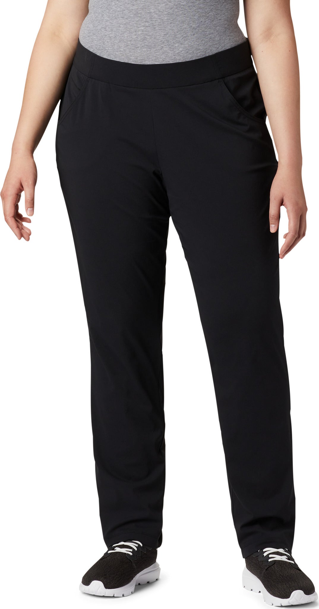 Pantalon Femme Casual, Taille Moyenne 4 Poches Pantalon Casual