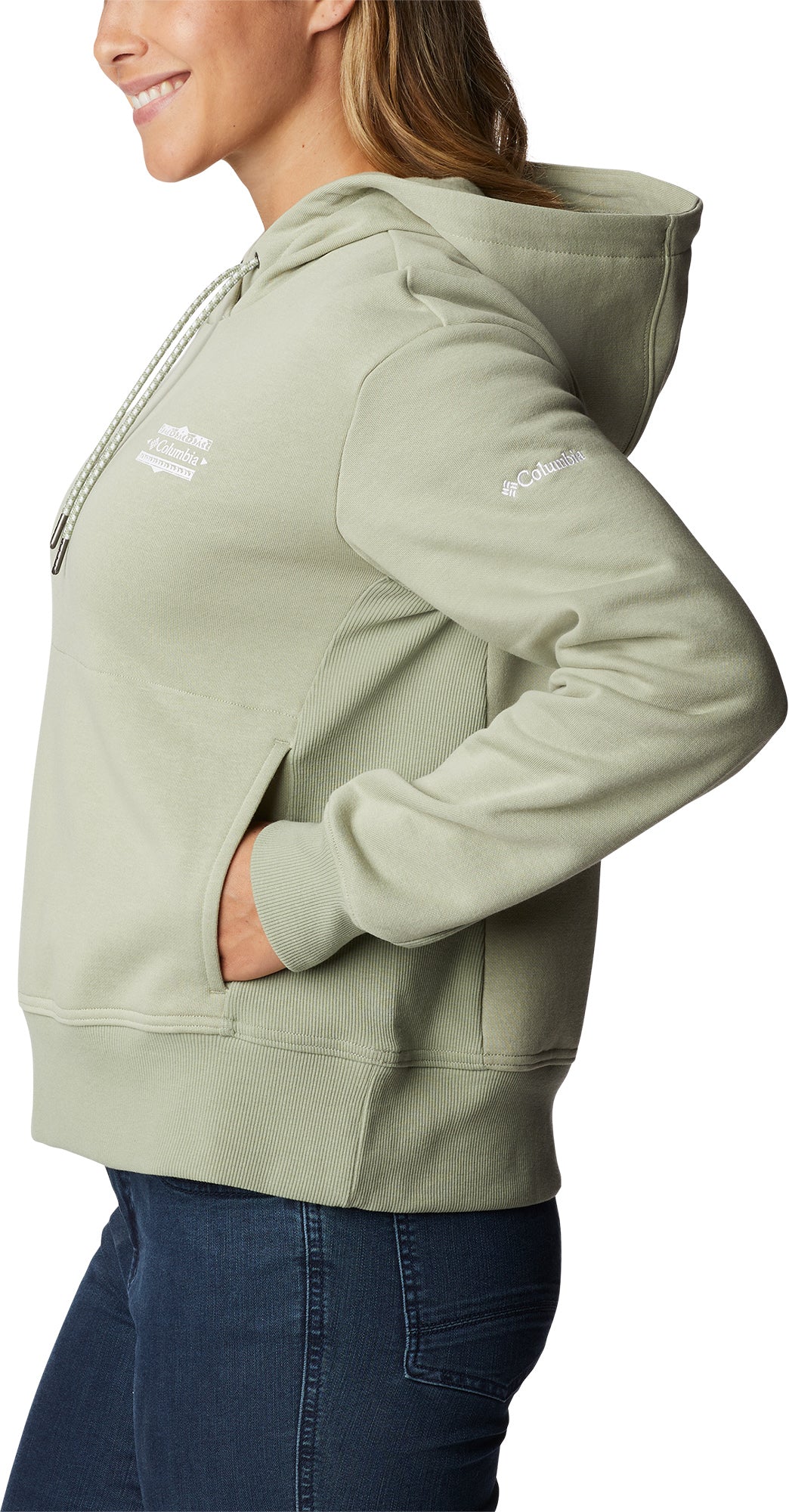 Columbia Lodge pullover jacket in green
