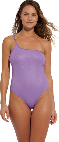 Lucky Brand Junior's Standard Late Bloomer Off The Shoulder One Piece  Swimsuit