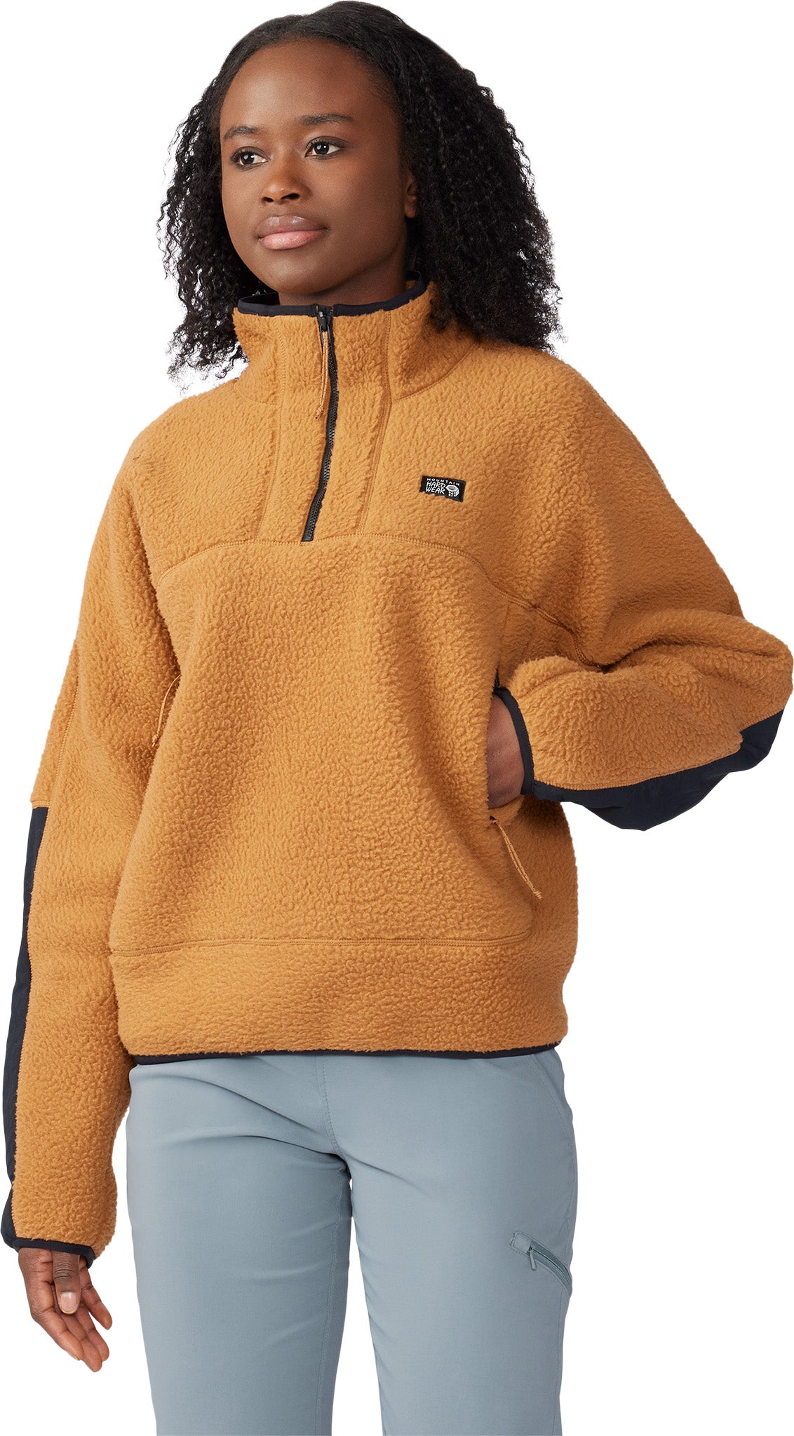 Mountain Hardwear Men's Standard HiCamp Fleece Pullover, Dark