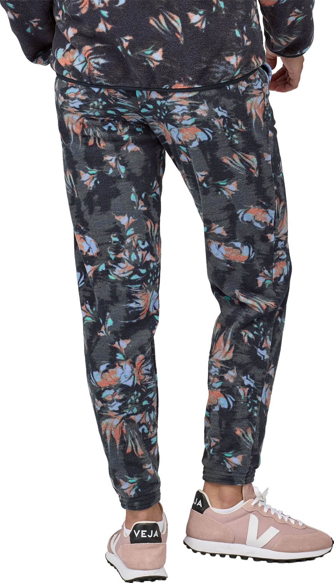 Patagonia W's Micro D Joggers Pants-Swirl Floral: Pitch Blue