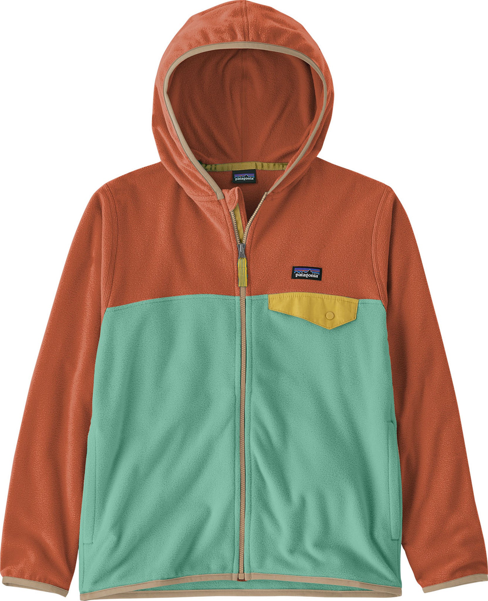 Patagonia Micro D Snap-T Hooded Full Zip Fleece Sweatshirt - Kid's