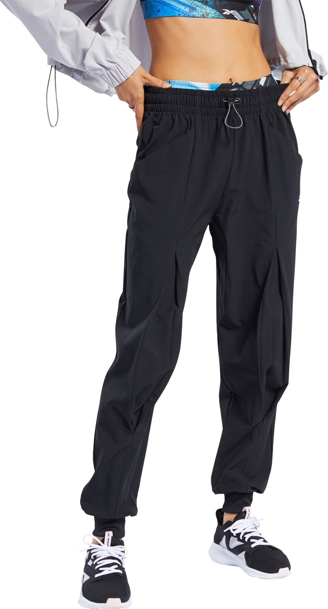 Reebok Apparel Women Tech-Style Woven Joggers Black