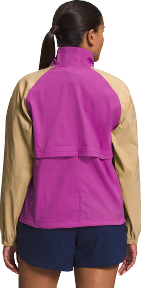 The North Face Women's Denali Jacket Khaki Stone / Purple Cactus Flowe